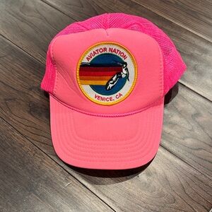 Aviator Nation Pink Trucker Hat